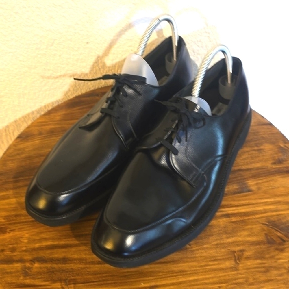 Weyenberg Mens Black Premium leather Dress Shoes lace up New! Sz.14